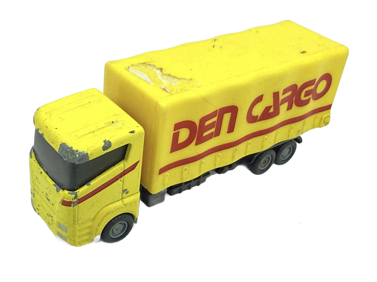 CIĘŻARÓWKA DEN CARGO, Teamsterz, Die cast FY7 7NY, Żółty, 1:64, Resoraki