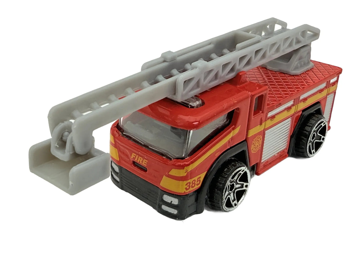 Wóz Strażacki, Ciężarówka 385, Teamsterz, Resoraki, Die cast 1:64, Czerwony
