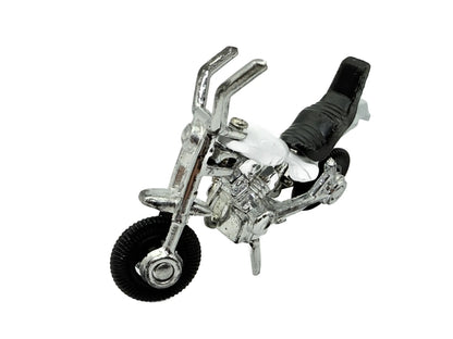 Motocykl Biało-Czarny 1:64 Made in Macao