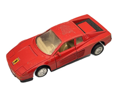 Ferrari Testarossa, Resoraki, Die cast 1:43, czerwony