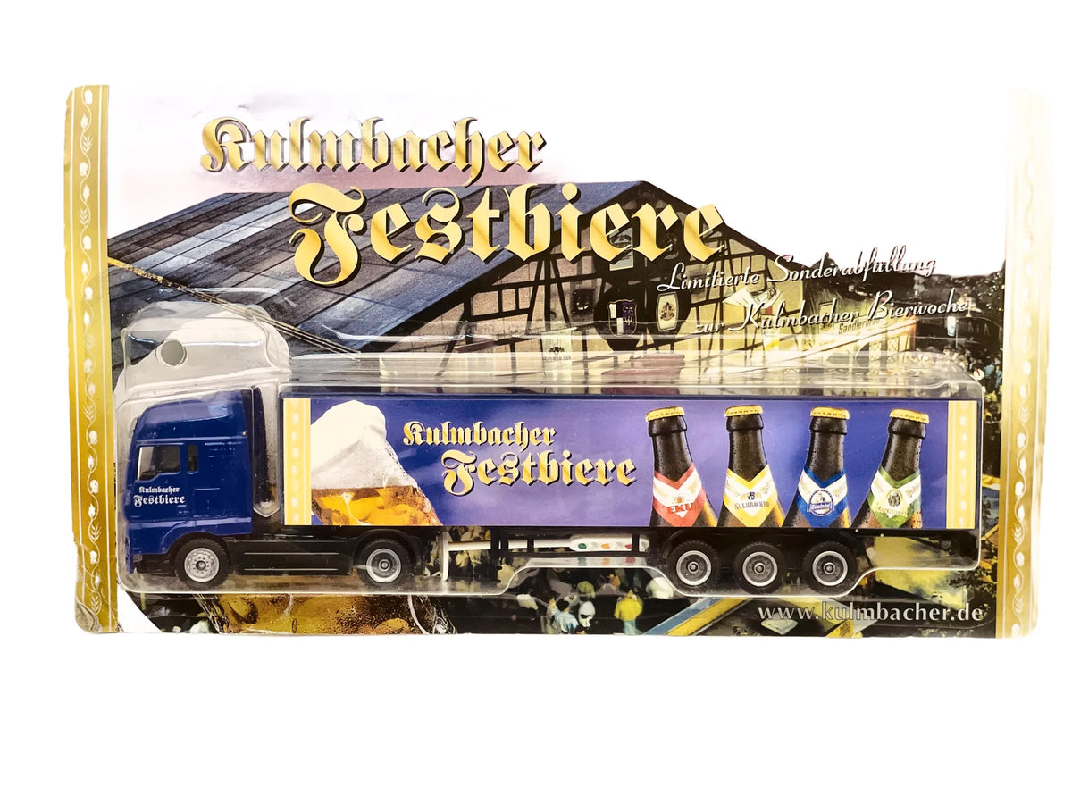 MAN TRUCK Grell 1:87 Ciężarówka Promocyjna Kulmbacher Festbiere Blister – zdjęcie 2