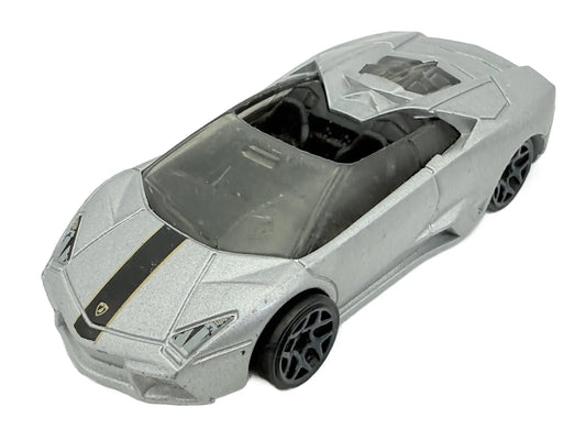 Lamborghini Reventón Roadster Hot Wheels 2010 Srebrny 1:64