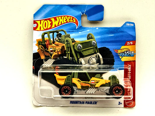 Mountain Mauler Hot Wheels 2026 Let's Race 1:64 Buggy Blister Żółty