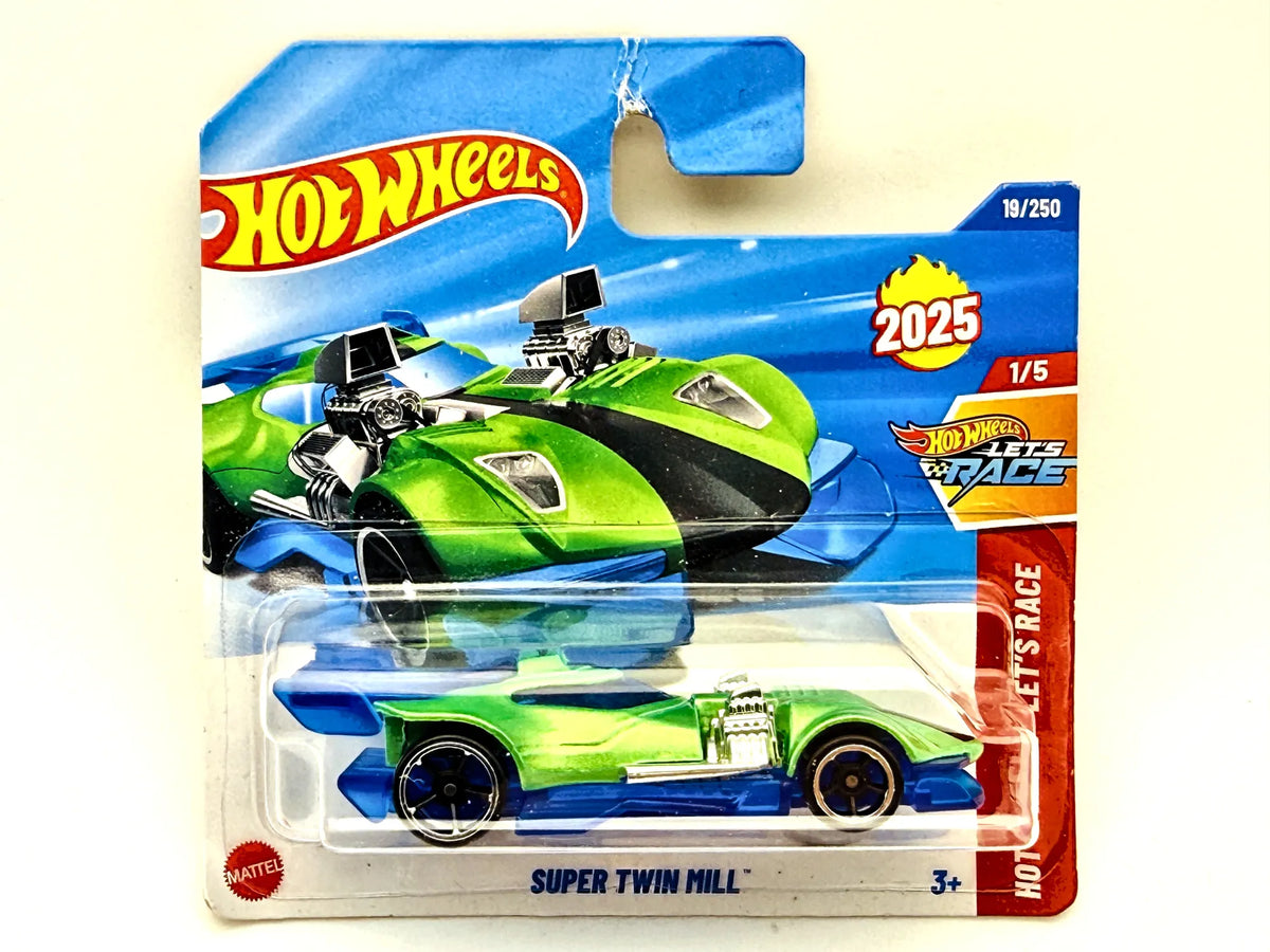 Super Twin Mill Hot Wheels 2025 Let's Race 1:64 Blister Zielony