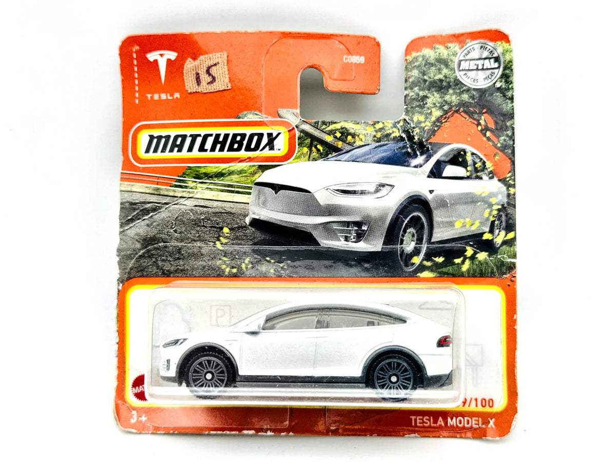 Tesla Model X Matchbox 2022 Mainline 1:64 Blister Biały
