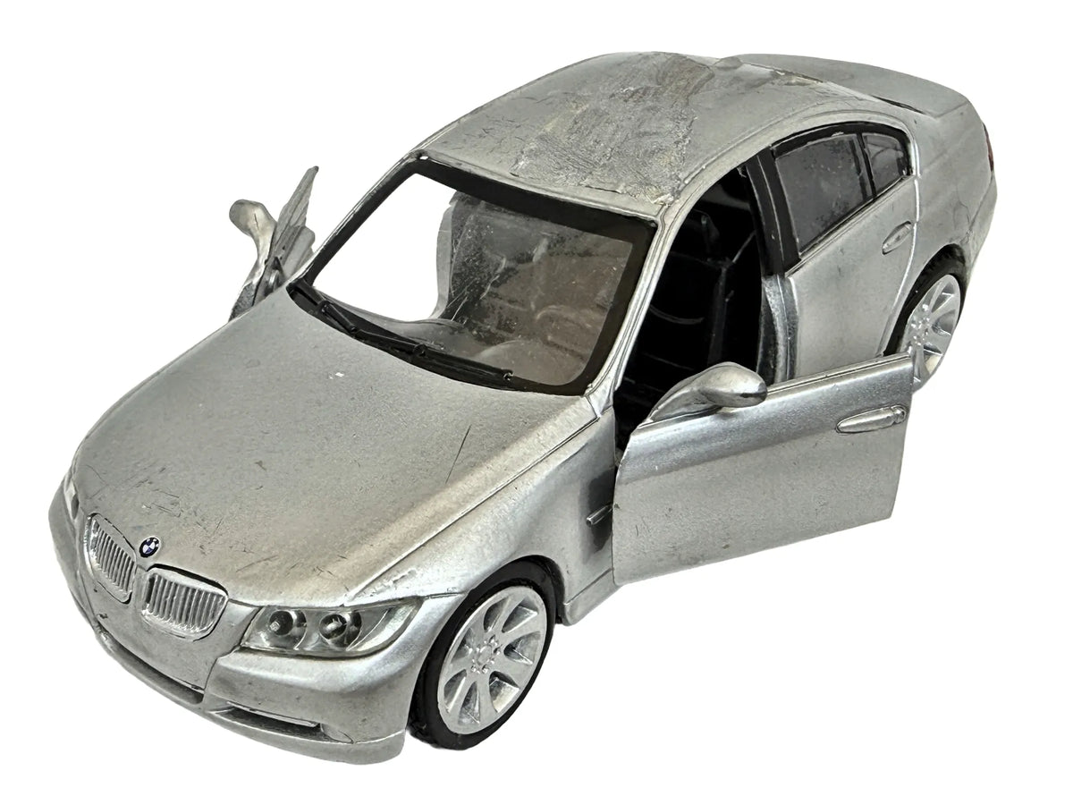 BMW 3SERIES, Unbranded, Die cast, Srebrny, 1:37, Resoraki