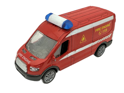 Jak Ford Transit Straż pożarna Czerwony 1:43