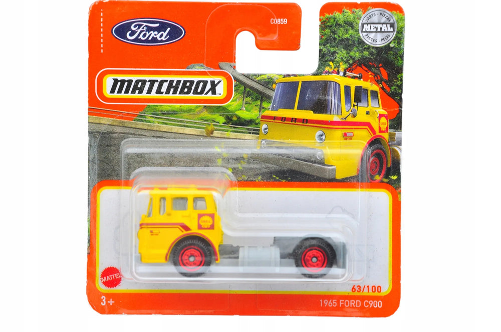 1965 Ford C900 Matchbox 2021 Żółty 1:100 Shell