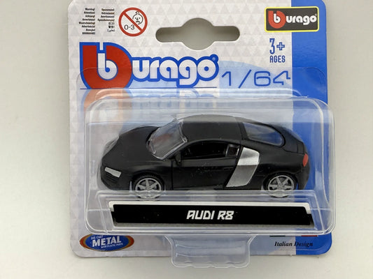 AUDI R8 Bburago Czarny 1:64