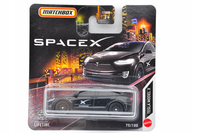 TESLA MODEL X Matchbox 2024 Czarny 1:64 SpaceX