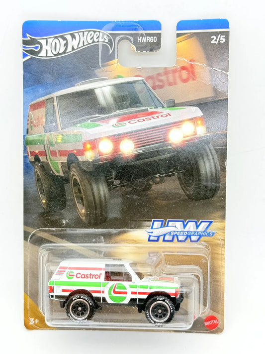 RANGE ROVER CLASSIC, Hot Wheels 2023, Die cast HRT08, Biały, 1:64, Resoraki