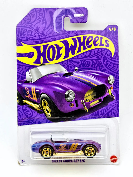Shelby Cobra 427 S/C Hot Wheels 2024 The Hot Ones 1:64 57 Blister Fioletowy