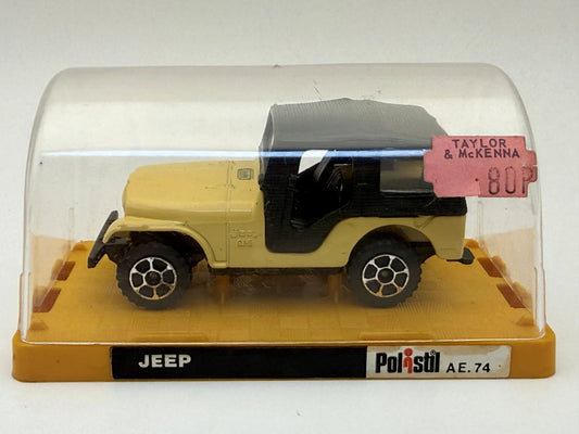 JEEP CJ5 Ae Polistil Żółty 1:64 Made in Italy