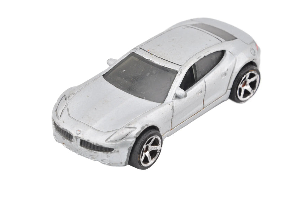 Fisker Karma, Matchbox 2010, Die cast Resoraki, Srebrny, 1:64