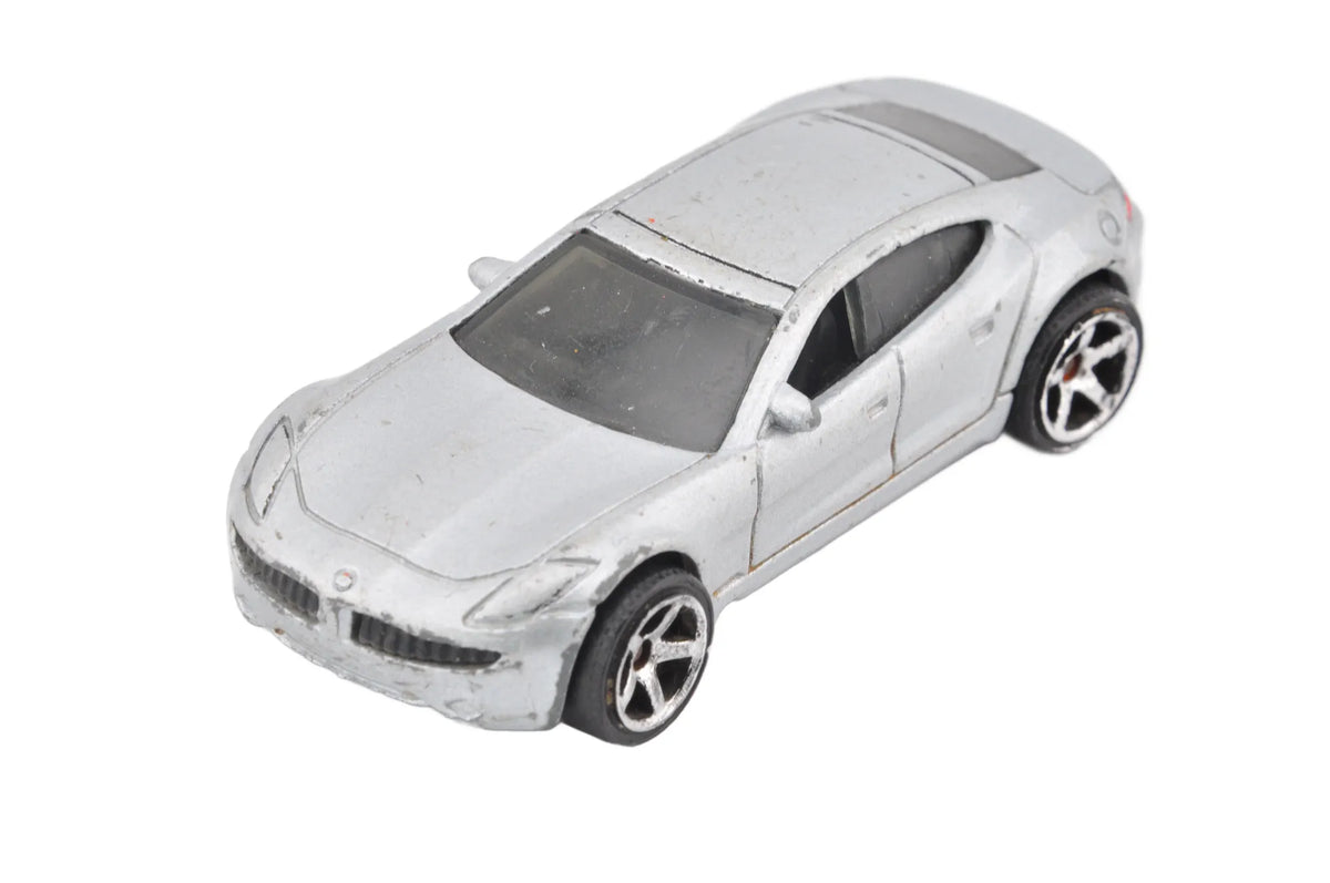 Fisker Karma, Matchbox 2010, Die cast Resoraki, Srebrny, 1:64
