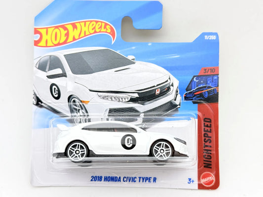 2018 HONDA CIVIC TYPE R, Hot Wheels 2026, Die cast JJH88N521, Biały, 1:64