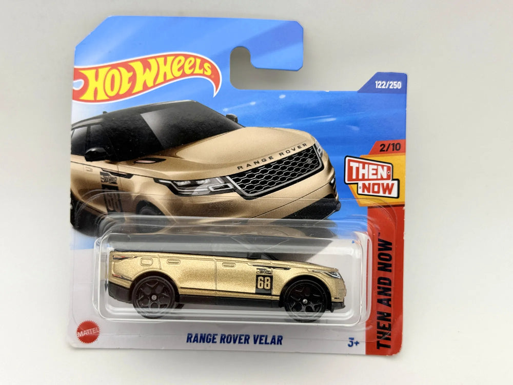 RANGE ROVER VELAR THEN AND NOW Hot Wheels 2025 Złoty 1:64