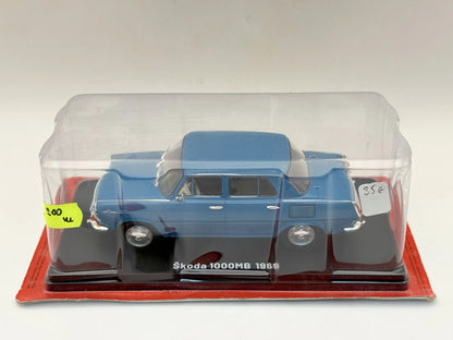 SKODA 1000 MB 1969 Kolekcja PRL Deagostini Niebieski 1:43