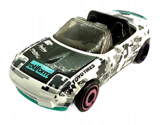 '91 MAZDA MX-5 MIATA, Hot Wheels, Resoraki, Die cast Fyb66, Biała, 1:64