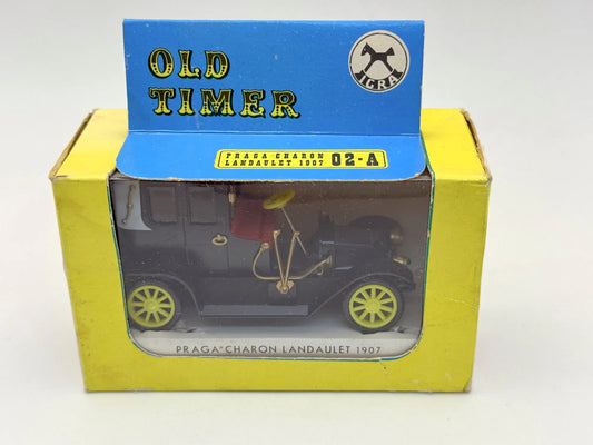 PRAGA CHARON LANDAULET 1907 IGRA '70 Czarny 1:36 Made in Czechoslovakia