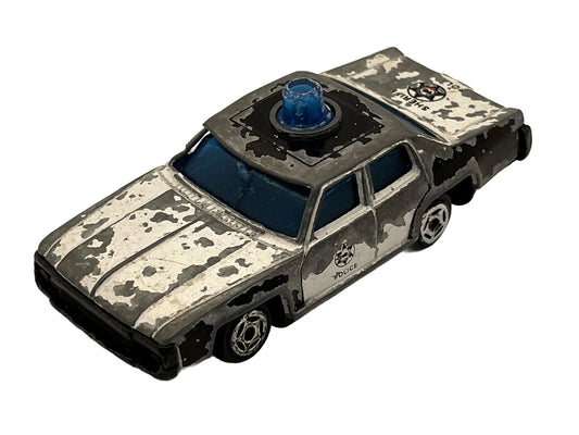 1972 AMC Matador SHERIFF, Summer, Vintage Model Die cast, Czarno-biały 1:64