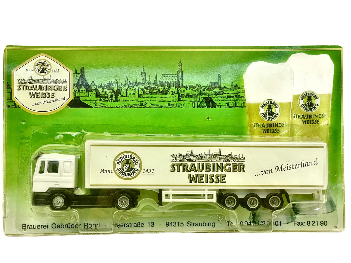 MAN TRUCK Lauterbach 1:87 Biały Blister Reklama Gebrüder Röhr Straubingu