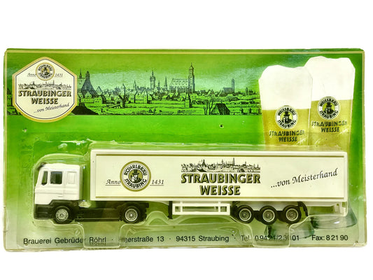 MAN TRUCK Lauterbach 1:87 Biały Blister Reklama Gebrüder Röhr Straubingu