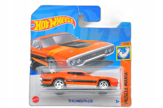 Plymouth Gtx 1971 Hot Wheels Pomarańczowy 1:64