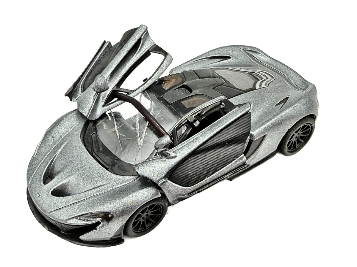 MCLAREN P1, Kinsmart, Die cast No.KT5393, Srebrny, 1:36, Resoraki