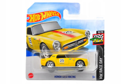 HONDA S800 RACING, Hot Wheels 2024, Die cast HRY58, Żółty, 1:48, Resoraki