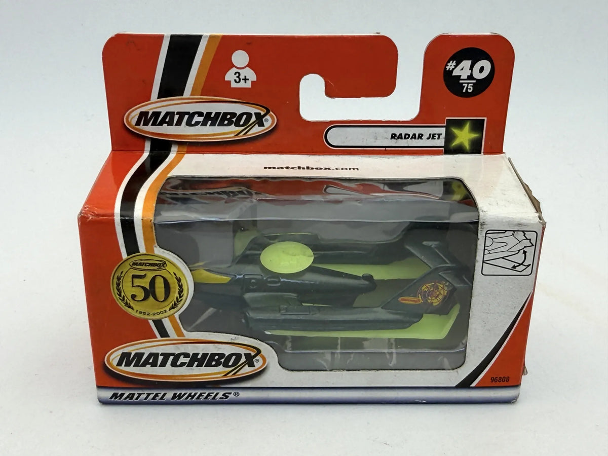 Samolot RADAR JET 50th Anniversary Matchbox 2002 Zielony 1:64