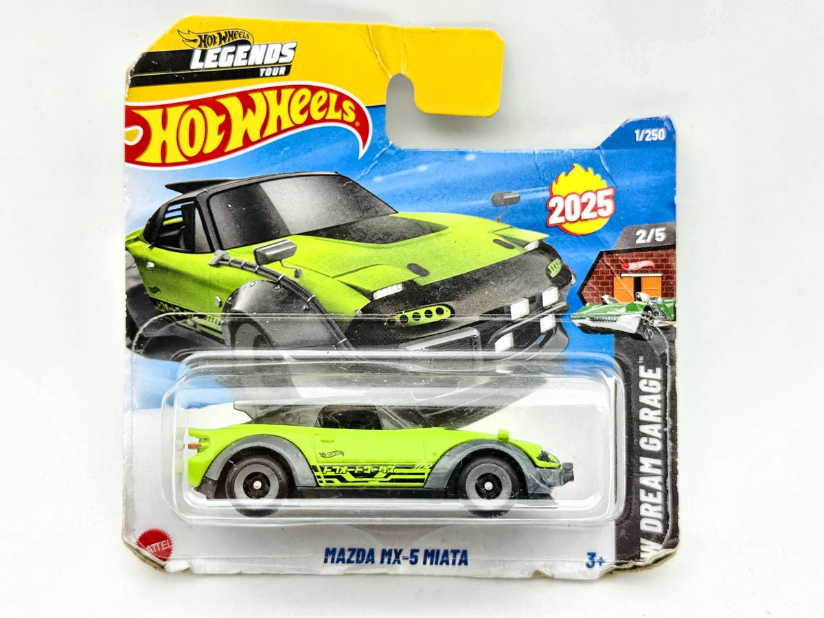 Mazda MX-5 Miata Hot Wheels 13,99 HW Dream Garage 1:64 Blister Zielony