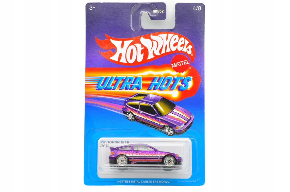 '88 Honda CRX Ultra Hots Hot Wheels 2024 Fioletowy 1:64 Samochód Osobowy