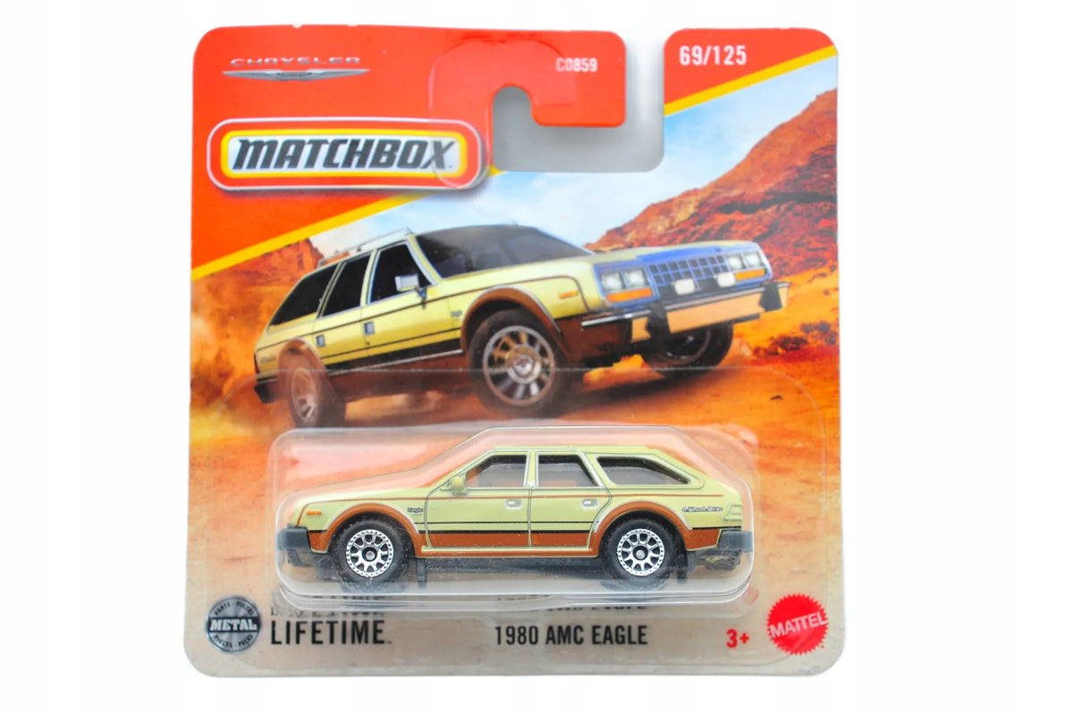 1980 AMC EAGLE Matchbox 2024 Żółty 1:64