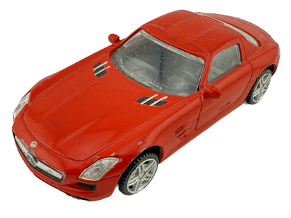 MERCEDES SLS AMG, Rastar, Die cast NO58TUL, Czerwony, 1:43, Resoraki