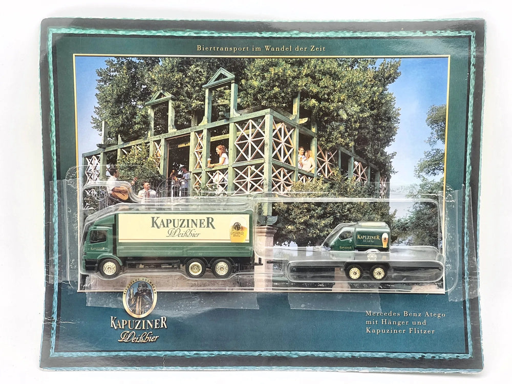 Mercedes-Benz Atego Grell Promotional Model 1:87 KAPUZINER Blister Zielony