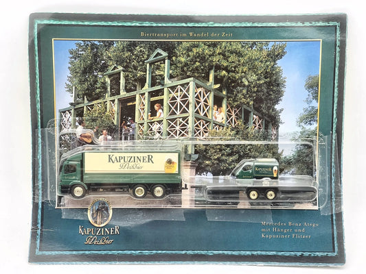 Mercedes-Benz Atego Grell Promotional Model 1:87 KAPUZINER Blister Zielony
