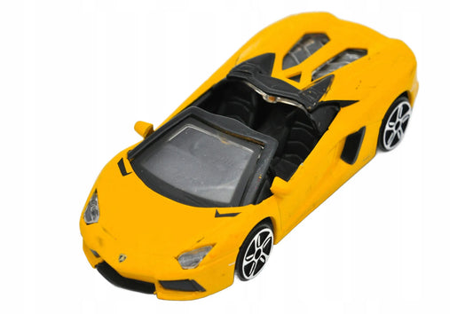 LAMBORGHINI AVENTADOR LP700-4 ROADSTER, Bburago, Die cast, Żółty, 1:45