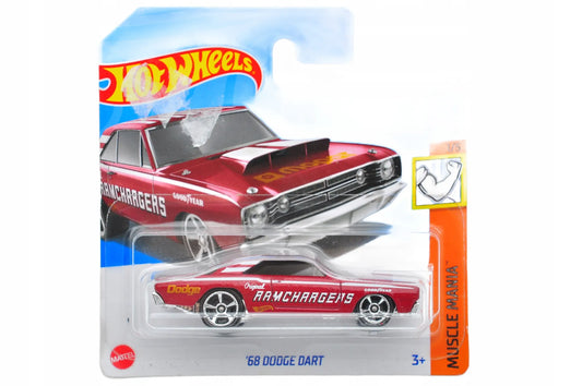 '68 DODGE DART Hot Wheels 2024 Czerwony 1:64