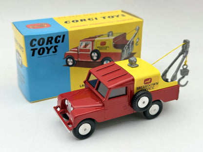 LAND-ROVER BREAKDOWN SERVICE TRUCK Corgi Czerwony 1:43