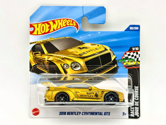 Bentley Continental GT3 Hot Wheels 2025 HW RACE DAY 1:64 3 Blister Żółty