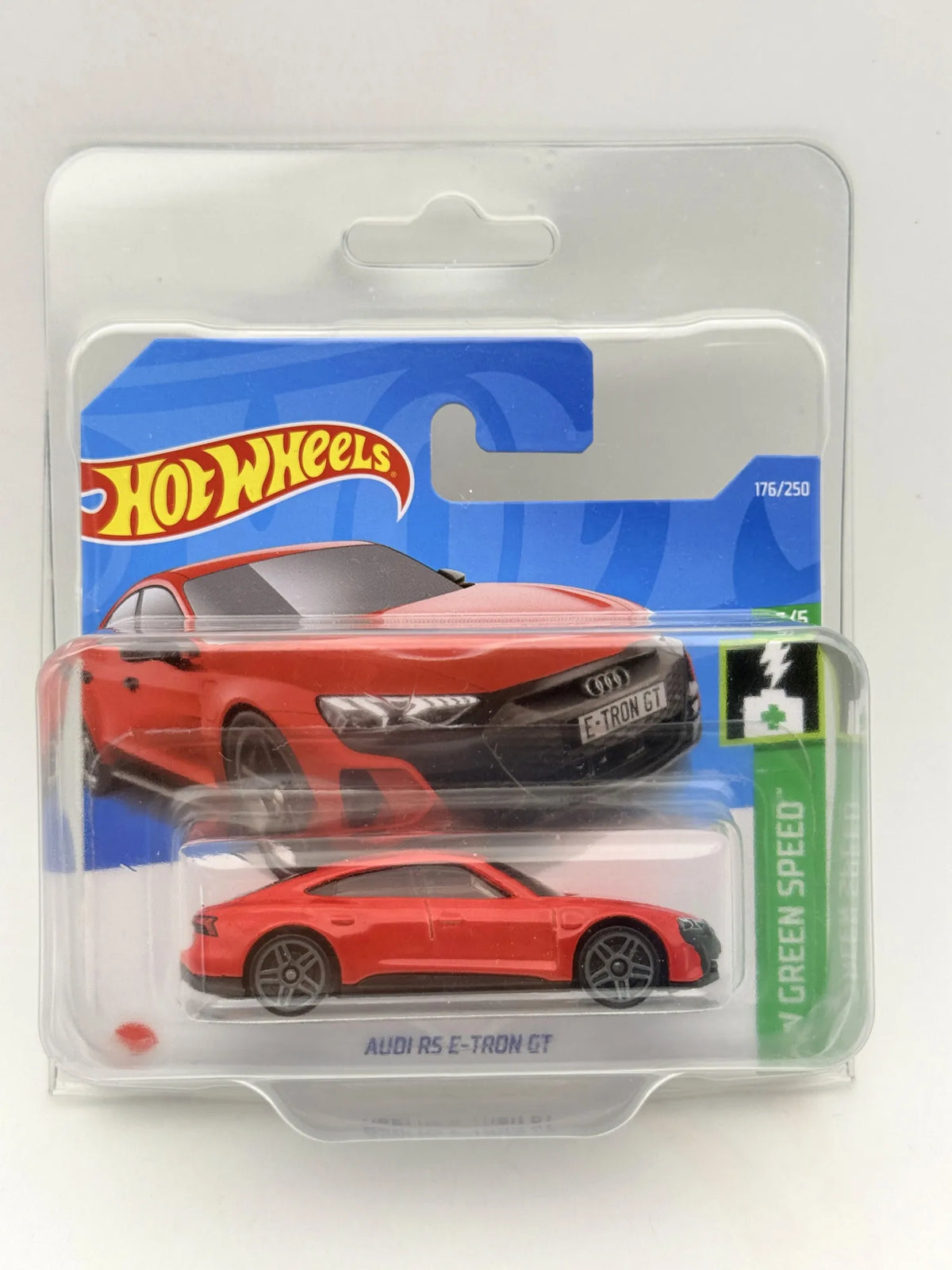 AUDI RS E-TRON GT HW Green Speed Hot Wheels 2022 Czerwony 1:64 Protektor