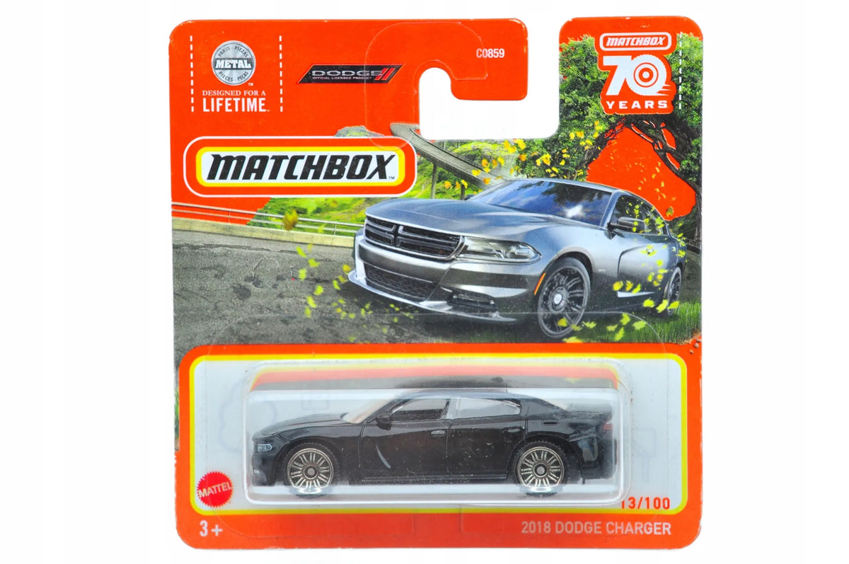 2018 DODGE CHARGER Matchbox 2022 Czarny 1:64