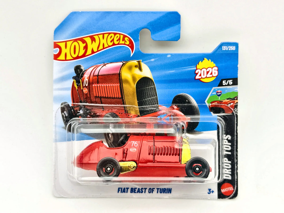 Fiat S76 Hot Wheels 2026 Drop Tops 1:64 76 Blister Czerwony