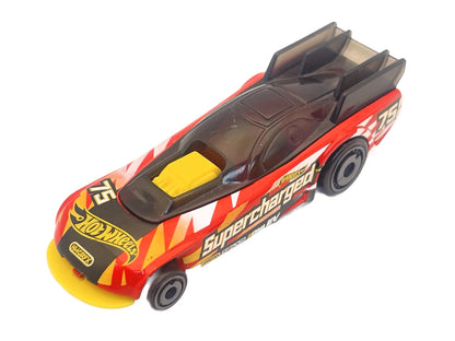 SUPERCHARGED, Hot Wheels 2019, Resoraki, Die cast, Czerwony, 1:64