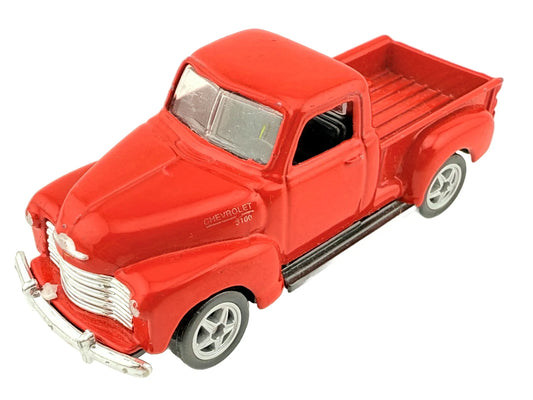 1953 CHEVROLET 3100 PICK UP, Welly, Die cast NO52050 Czerwony 1:64 Resoraki