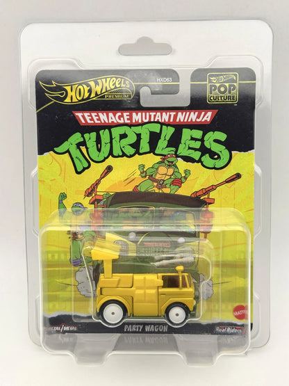 Party Wagon Ninja Turtles Hot Wheels 2024 Żółty 1:64 Premium Protektor