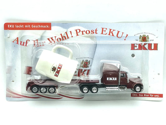 Kenworth W900 High Speed 1:87 Ciężarówka Promocyjna EKU Blister Czerwony