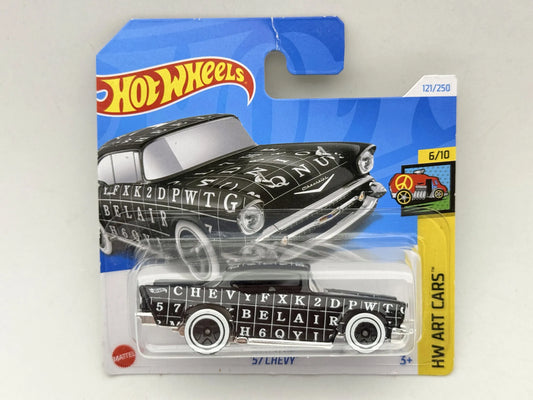 '57 Chevy HW ART CARS Hot Wheels 2024 Czarny 1:64