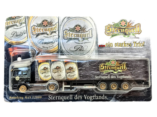 MAN F2000 Grell 1:87 Ciężarówka Sternquell Blister Czarny Promocyjny – zdjęcie 2